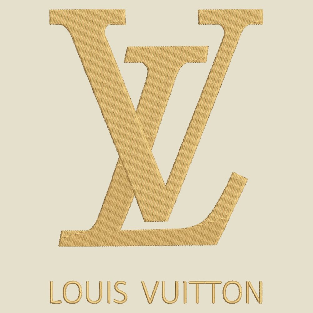 Louis Vuitton Logo HOODIE Embroidered ADULT Unisex Sweatshirt GOLD Font